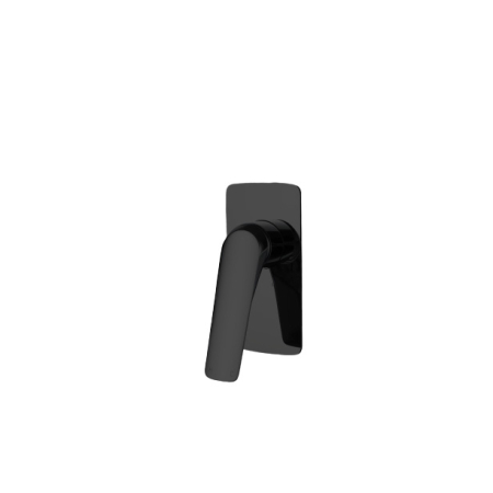 Square Black Shower/Bath Wall Mixer