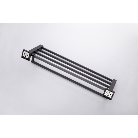 Black Towel Rack 600mm