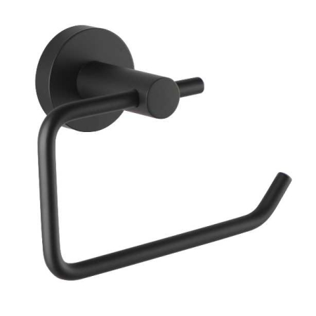 Round Black Toilet Paper Roll Holder