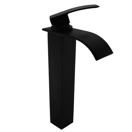Black Waterfall Tall Basin Mixer