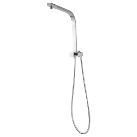 Square Chrome Shower Station without Shower Head and Handheld Shower