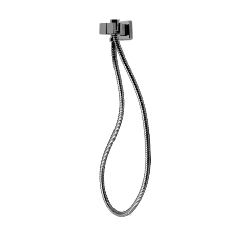 Square Brushed Nickel Shower Rail without Handheld Shower