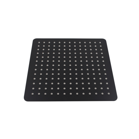 Super-slim Square Black Rainfall Shower Head 300mm
