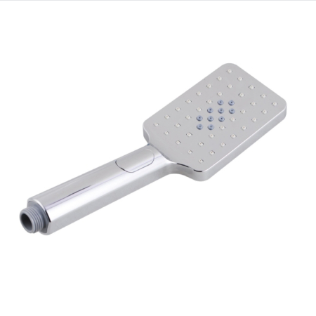 Square 3 Functions Chrome Rainfall Handheld Shower Head