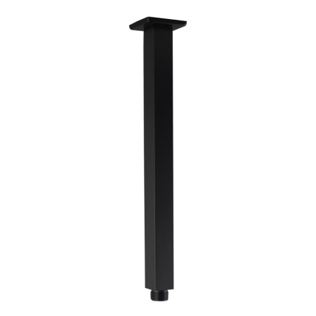 Square Black Ceiling Shower Arm 300mm