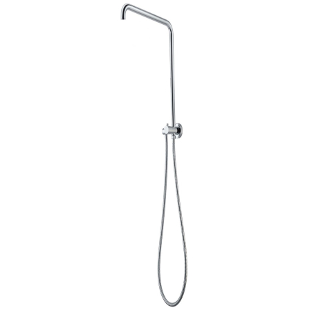 Round Chrome Shower Station without Shower Head and Handheld Shower(530mm Height)