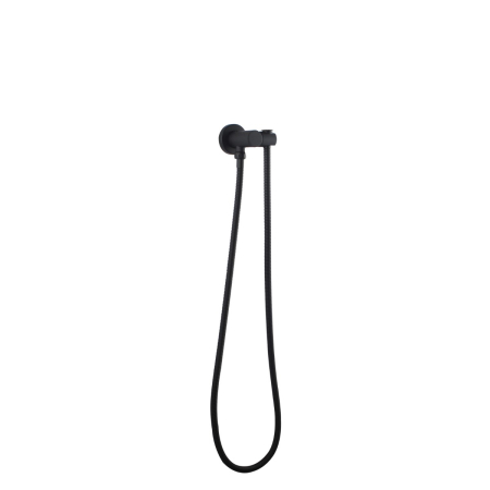 Round Black Shower Rail without Handheld Shower