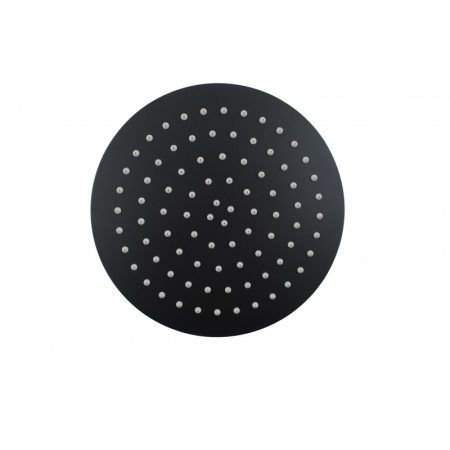 Super-slim Round Black Rainfall Shower Head 300mm