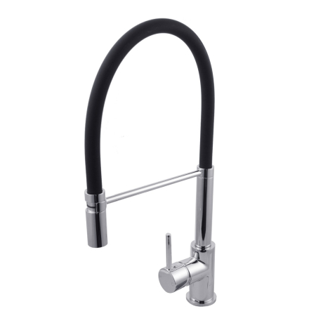 Round Chrome Kitchen Sink Mixer Tap