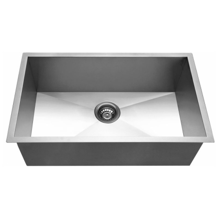 304 Stainless Steel Hand-made Single Bowl Kitchen Sink(Round Edges) 762*457*254mm