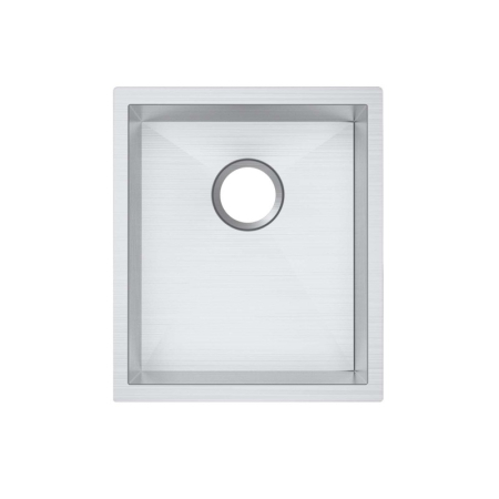 304 Stainless Steel Hand-made Single Bowl Kitchen Sink(Round Edges)390*450*215mm