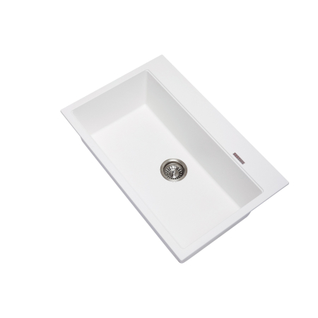 Carysil Waltz White Single Bowl Granite Kitchen Sink 780*510*220mm