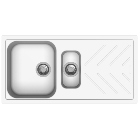 New Beethoven D150 Snova White 1 and 1/4 Bowl Granite Kitchen Sink 1000*500mm