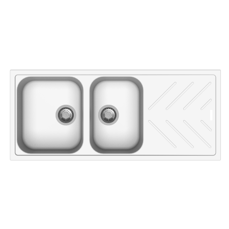 New Beethoven D200 Snova White 1 and 3/4 Bowl Granite Kitchen Sink 1060*500mm