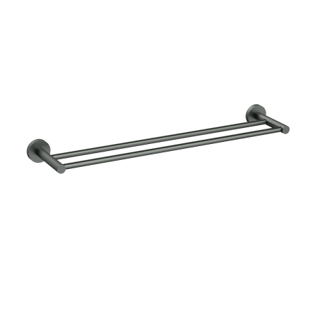 600mm Otus Slimline Double Towel Rail Gun Metal