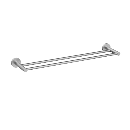 600mm Otus Slimline Double Towel Rail Brushed Stainless Steel
