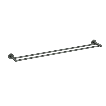 900mm Otus Slimline Double Towel Rail Gun Metal