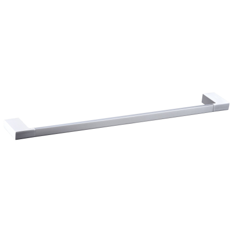 Eden Single Towel Rail 600 mm Chrome & White