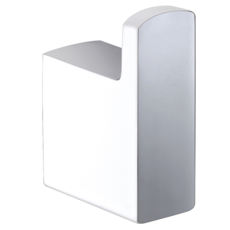 Eden Robe Hook Chrome & White