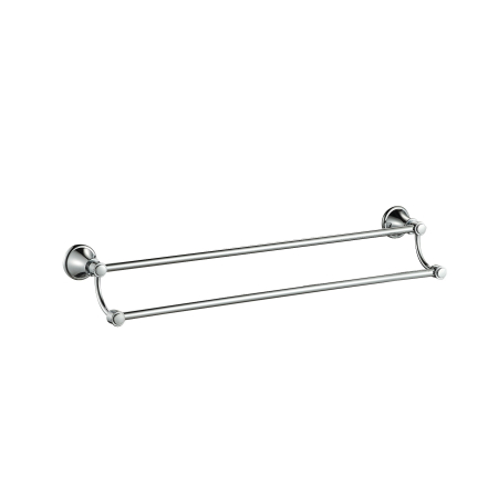 Clasico Double Towel Rail 800mm Chrome