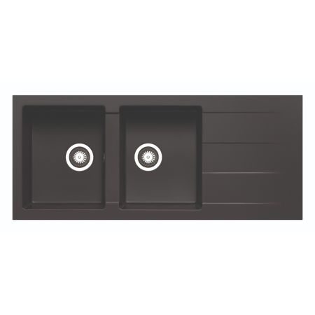 Pyragranite Kitchen Sink Overall Size 116x50cm Bowl Size 335 x 420mm x 2