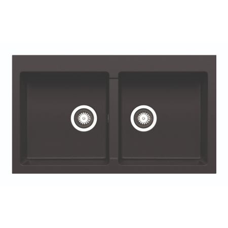 Pyragranite Kitchen Sink Overall Size 86x50cm Bowl Size 375 x 395mm x 2