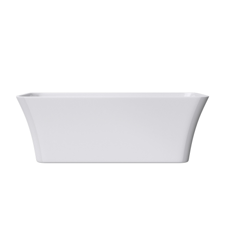 1500mm Rectangle Gloss White Acrylic Free Standing Bathtub No Overflow