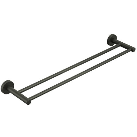 Otus Round Double Towel Rail 600mm Gunmetal