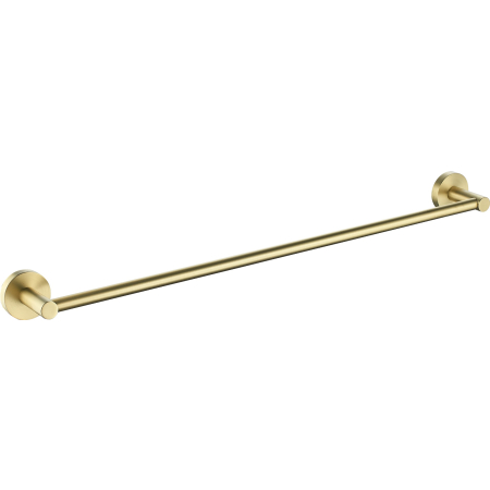 Otus Round Single Towel Rail 750mm Brushed Gold