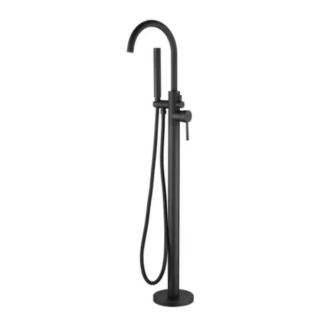 Otus Free Standing bath mixer with hand shower Matt Black