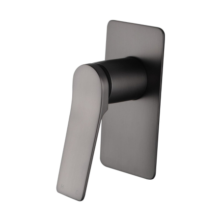 Rushy Square Brushed Gun Metal Grey Built-in Shower Mixer(Brass)