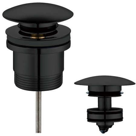 Universal Pop Up Waste Matt Black