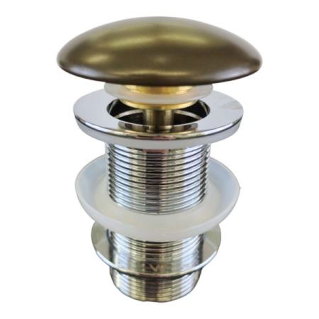 32/40mm Chrome Solid Brass Basin Pop Up Waste NO Overflow