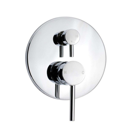 Round Chrome Shower/Bath Mixer Diverter(color up)