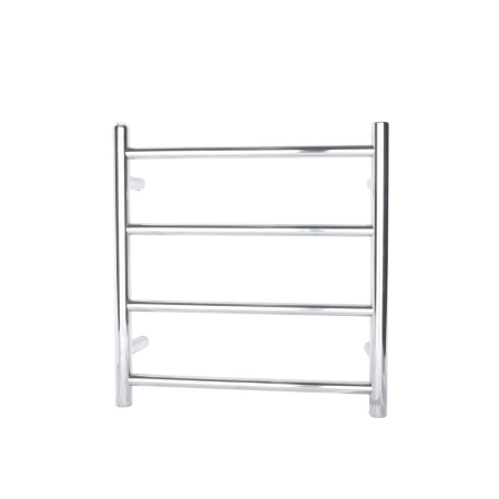 Chrome Round Electric Heated Towel Rack 4 Bars