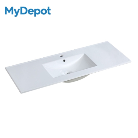 1200mm Gloss White Ceramic Vanity Top