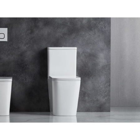 Enox Back To Wall Toilet Suite Rimless With Slim Uf Seat Cover With Universal Inlet Cistern T1