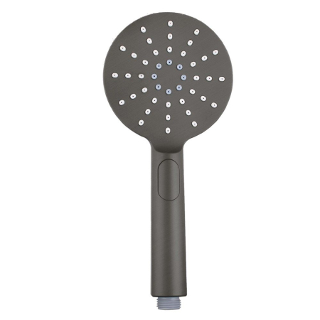 Round Gun Metal Grey Handheld Shower(ABS)
