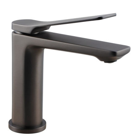 Rushy Gun Metal Grey Basin Mixer Bathroom Tapware