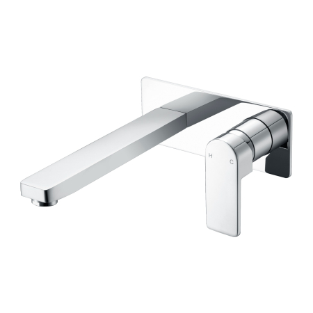Flores Wall Basin Mixer Chrome