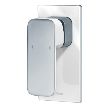 Seto Wall Mixer with Diverter Chrome & White