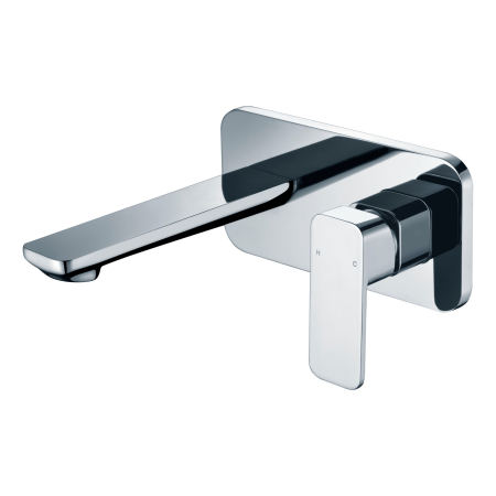 Seto Wall Basin Mixer Chrome