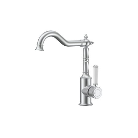 Clasico Sink Mixer Ceramic handle in Brushed Nickel