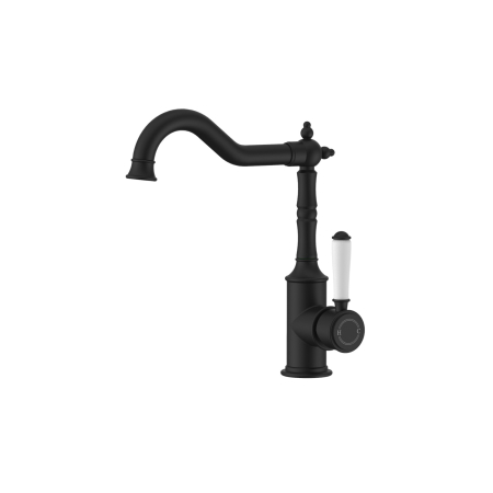 Clasico Sink Mixer Ceramic handle in Matt Black