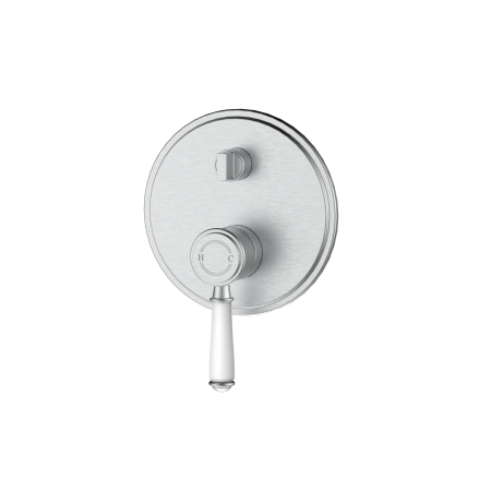 Clasico Wall Diverter Mixer Trim Kits Ceramic handle in Brushed Nickel