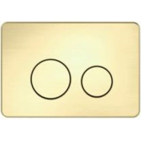 Access Plate Round Button Brushed Gold