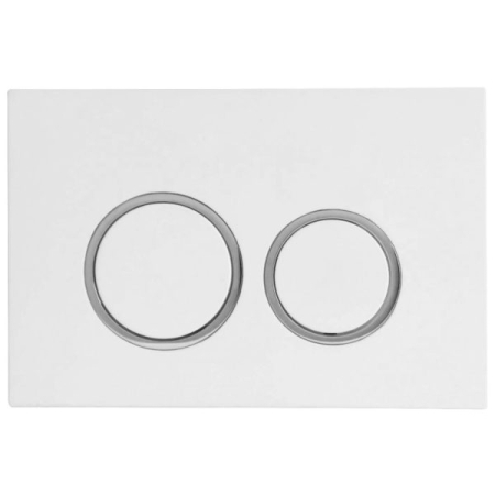Access Plate Round Button White