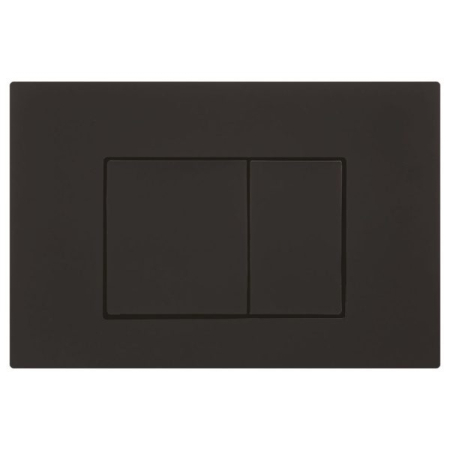 Access Plate Square Button Black