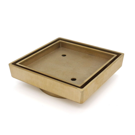 115*115*35mm Gold Smart Tile Insert Floor Waste Shower Grate Drain(88mm outlet)
