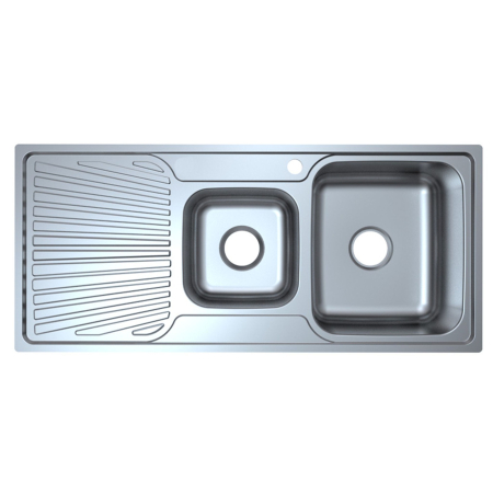 Otus 1 & 3/4 Bowl & Drainer Sink 1080 x 480 x178mm